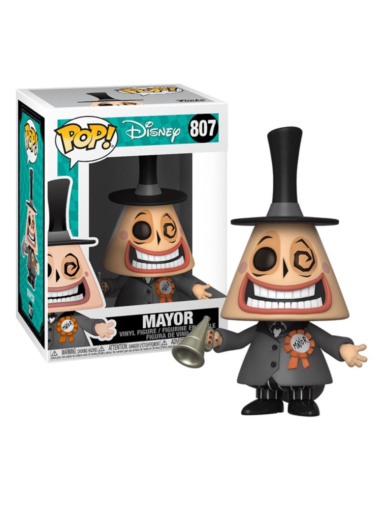 Nightmare Before Christmas Pop Tv Vinile Figures Mayor W/megaphone 9 Cm Funko