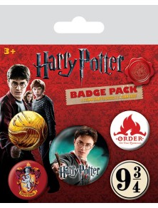 Harry Potter Pin-back Buttons 5-pack Grifondoro Pyramid International