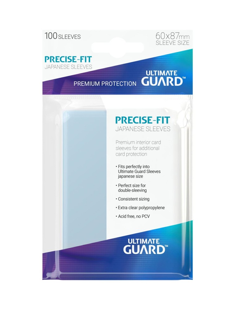 Ultimate Guard Precise-Fit Sleeves Japanese Size Transparent (100) Ultimate Guard