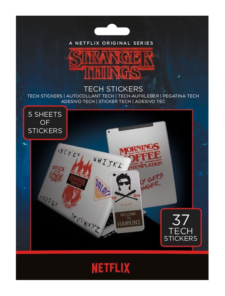 Stranger Things Tech Sticker Pack The Upside Down (10) Pyramid International