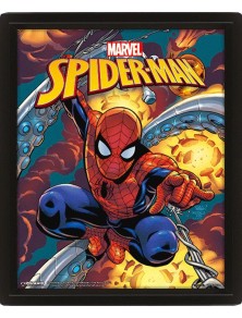 Marvel Framed 3D Effect Poster Pack Spider-Man 26 X 20 Cm (3) Pyramid International