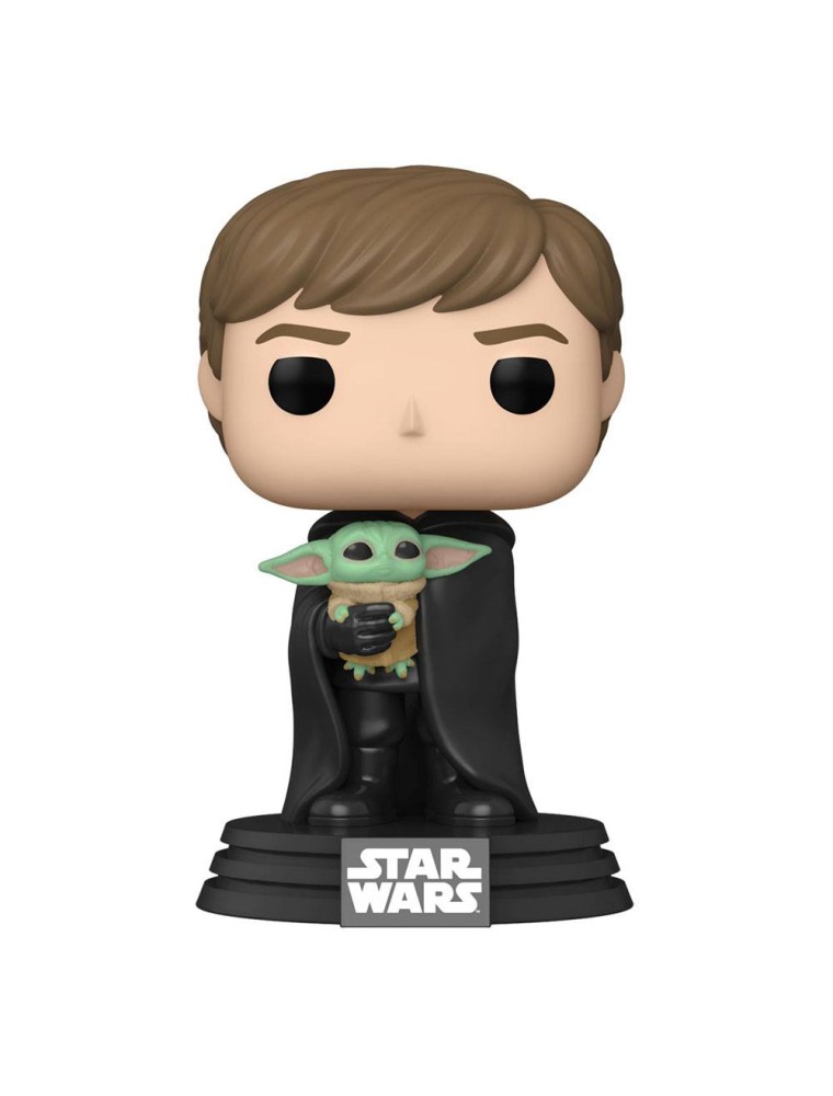 Star Wars The Mandalorian  Pop! Tv Vinile Figura Luke Con Bambino 9 Cm Funko