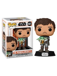 Pop Figura Star Wars Mandalorian Mando Holding Bambino Funko