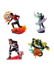 Kamen Rider Petitrama Series Trading Figura 8 Cm Legend Rider Memories Assortment (4) Megahouse