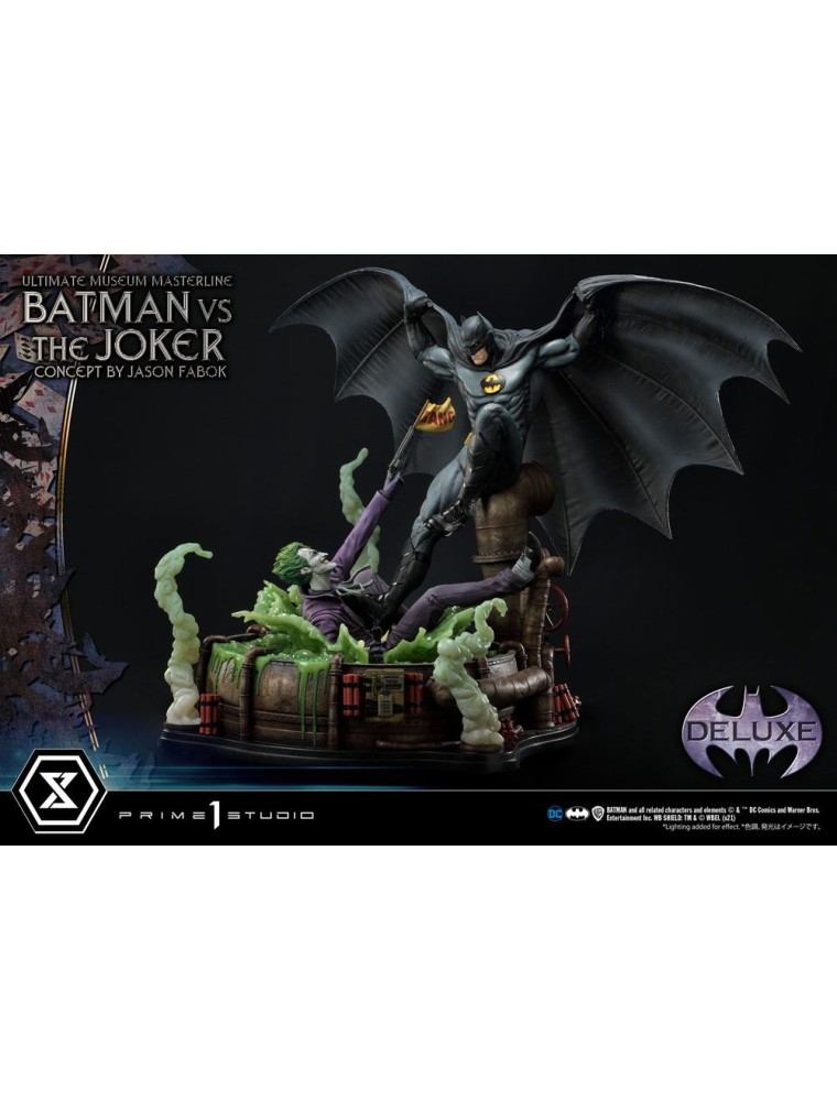 Dc Comics Statua 1/3 Batman Vs. The Joker By Jason Fabok Deluxe Bonus Version 85 Cm Prime 1 Studio