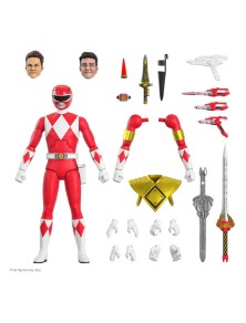 Mighty Morphin Power Rangers Ultimates Action Figura Red Ranger 18 Cm Super7