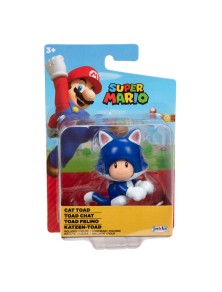 Nintendo Super Mario Cat Toad Figura 6,5cm Jakks Pacific