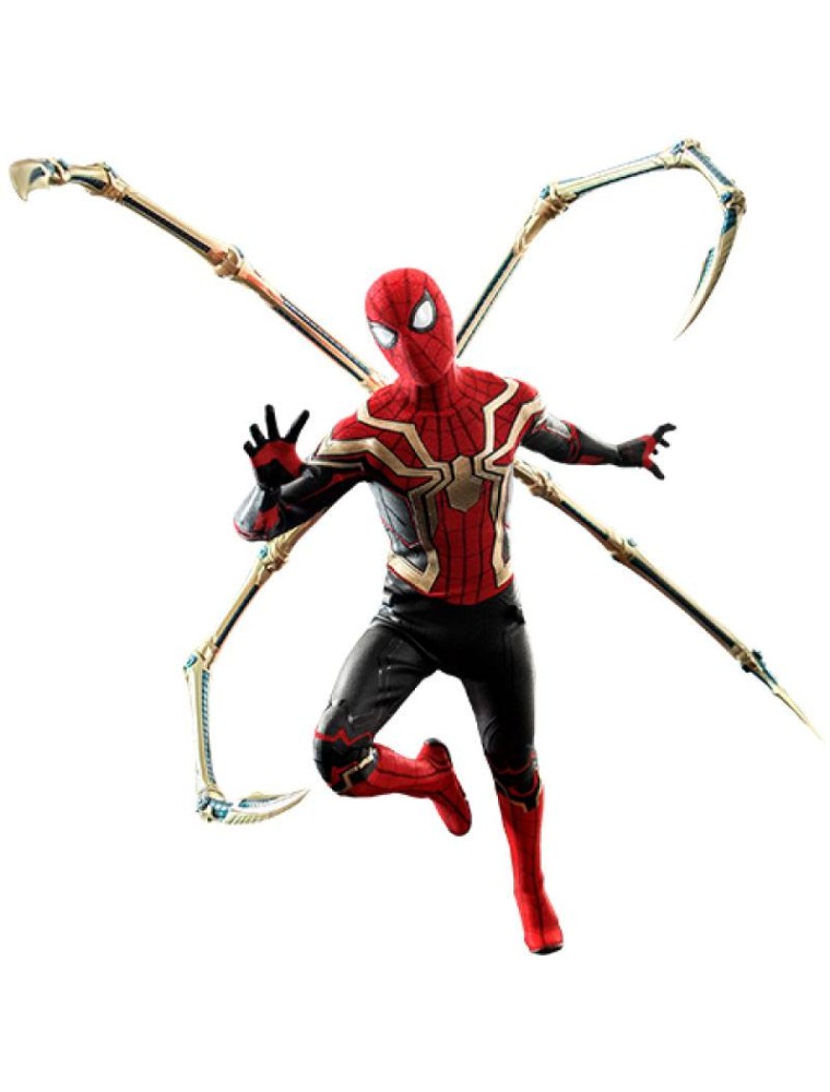 Spider-man: Far From Home Figura Spider-Man con Tuta Integrata 29 Cm Hot Toys