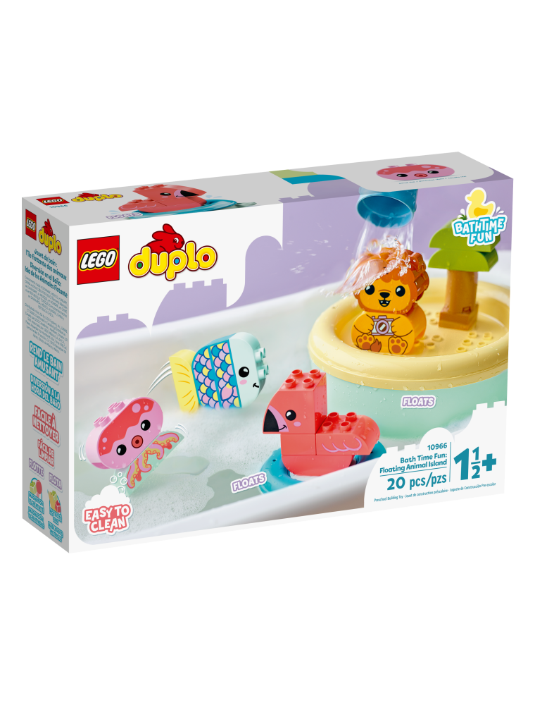 LEGO DUPLO 10966 - ORA DEL BAGNETTO: ISOLA DEGLI ANIMALI GALLEGGIANTE