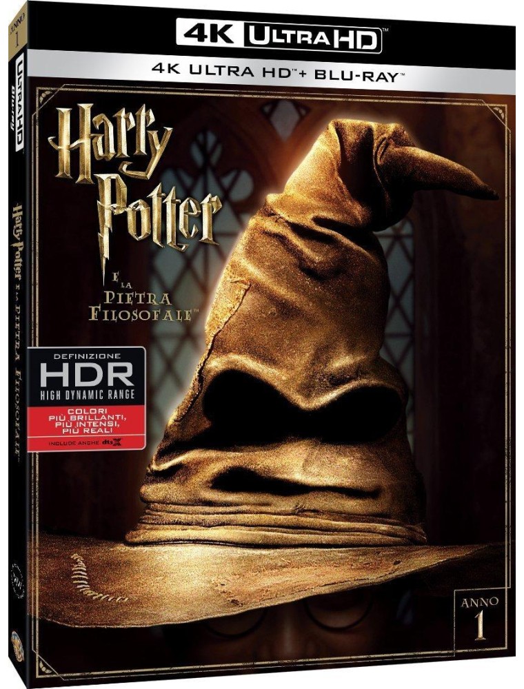 Harry Potter e La Pietra Filosofale 4K Ultra HD + Blu-Ray Warner Bros.