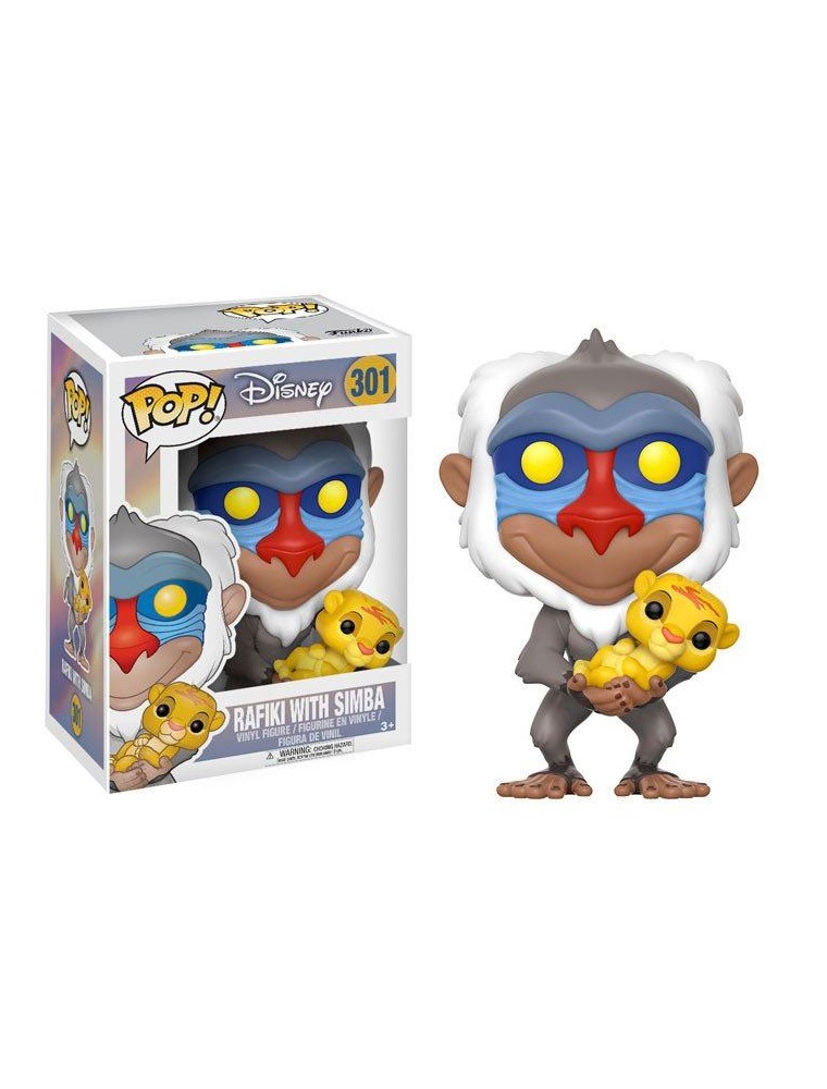 Il Re Leone Pop! Disney Vinile Figura Rafiki & Simba 9 Cm Funko