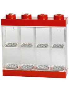 ESPOSITORE LEGO MINIFIG 8 POSTI ROSSO GADGET