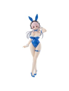 Super Sonico Bicute Bunnies Pvc Statua Super Sonico Blue Rabbit Ver. 30 Cm Furyu