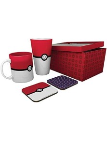 Pokemon - Pck Bicchieri Xxl + Tazza + 2 Sottobicchieri "pokéball"