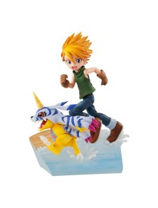 Digimon Adventure G.e.m. Series Pvc Statua Yamato Ishida & Gabumon 2022 Ver. 12 Cm Megahouse