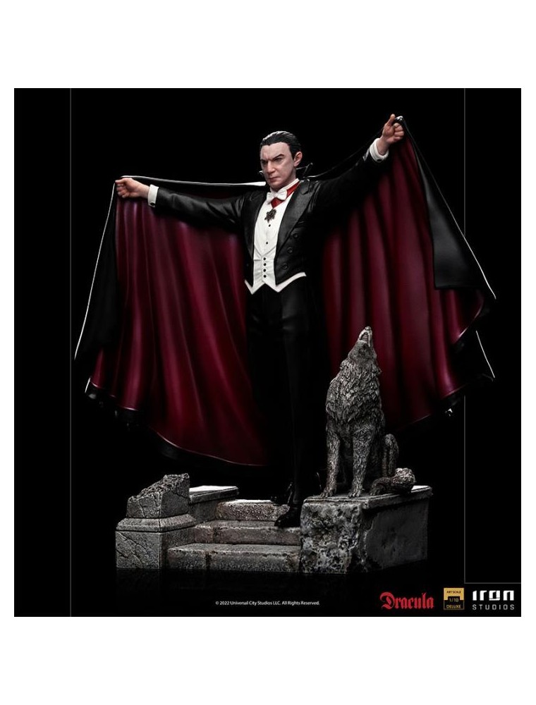 UNIVERSAL MONSTERS DRACULA 1/10 DLX STAT STATUA IRON STUDIOS