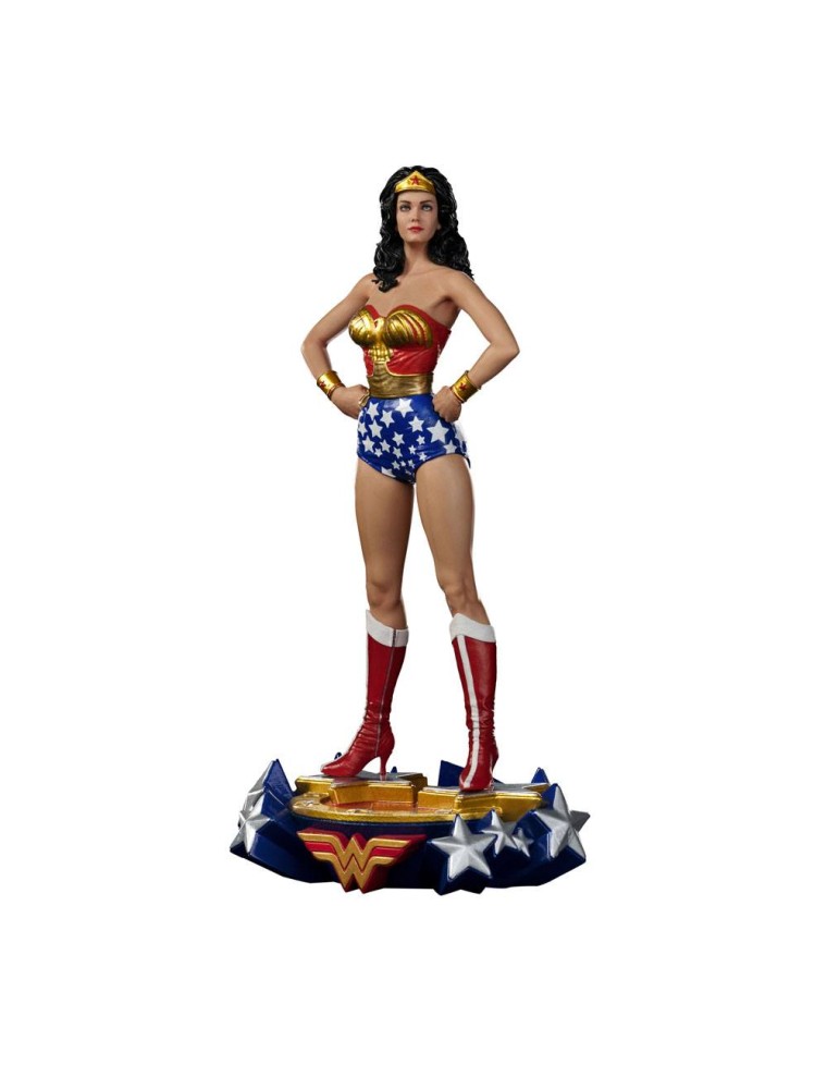 Dc Comics Deluxe Art Scale Statua 1/10 Wonder Woman Lynda Carter 23 Cm Iron Studios