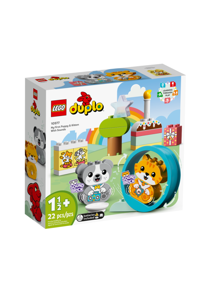 LEGO DUPLO 10977 - IL MIO PRIMO CAGNOLINO E GATTINO CON SUONI