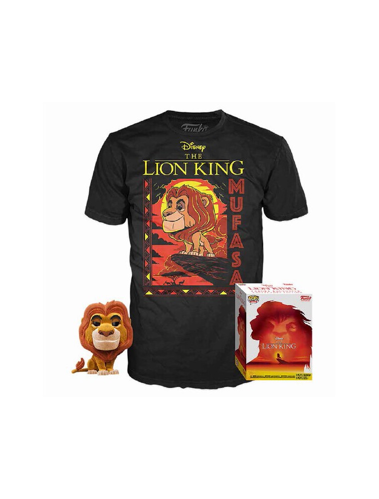 Set Pop Figura & Tee Disney Il Re Leone Mufasa Funko