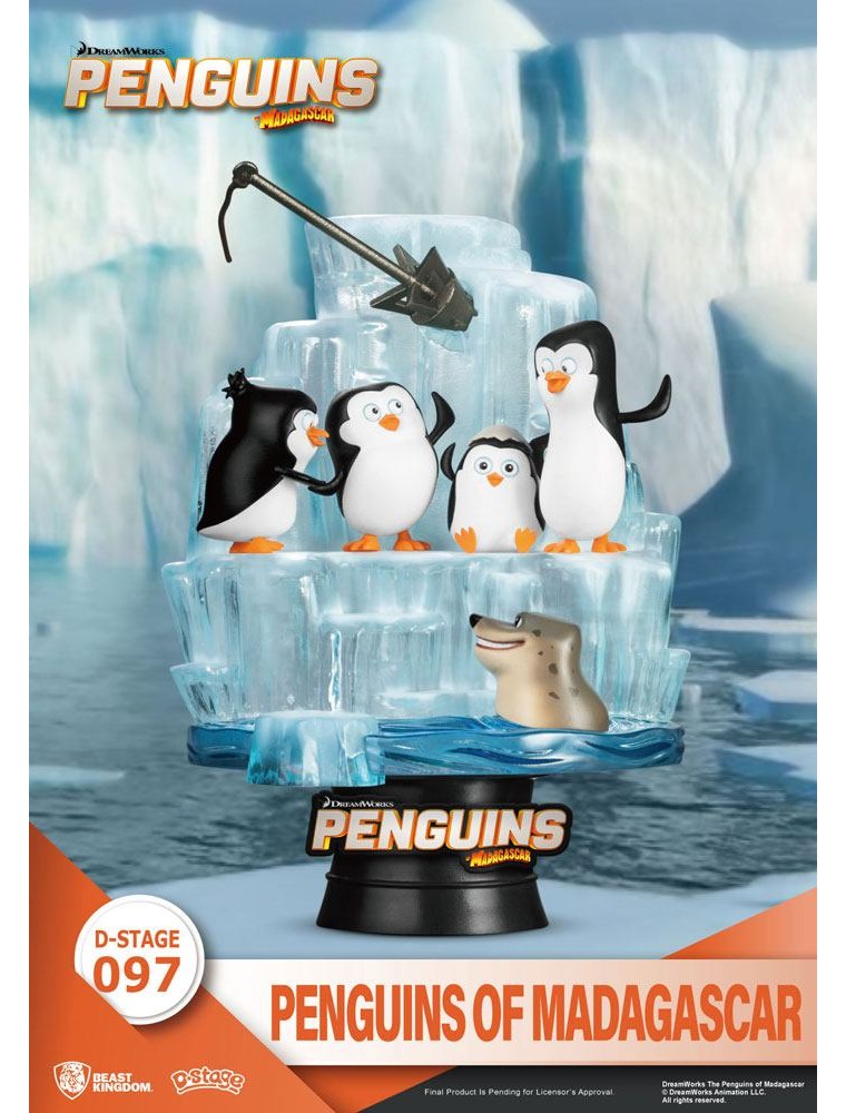 Penguins Of Madagascar D-Stage PVC Diorama Skipper, Kowalski, Private & Rico Closed Box Version 14 Cm Beast Kingdom Toys