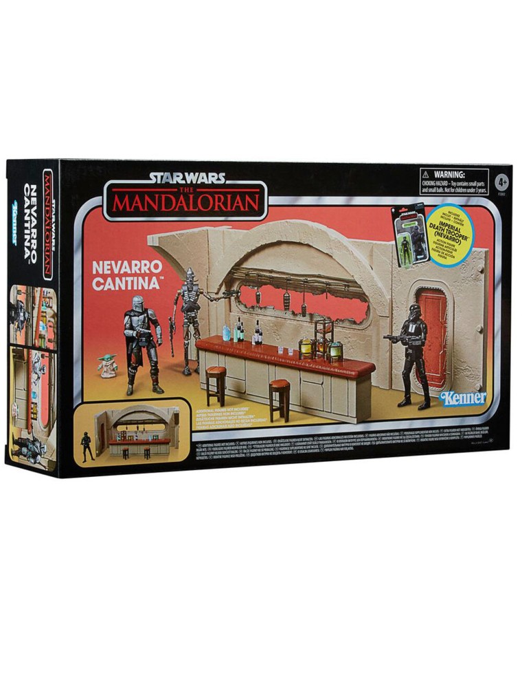 Star Wars Mandalorian Nevarro Cantina + Imperial Death Trooper Figura Set Hasbro