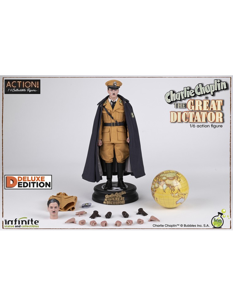 Charlie Chaplin Great Dictator 1/6 Dlx Action Figura Infinite Statua