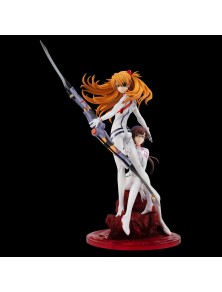 Evangelion: 3.0+1.0 Thrice Upon A Time G.e.m. Pvc Statua Shikinami Asuka Langley & Makinami Mari Illustrious 28 Cm Megahouse