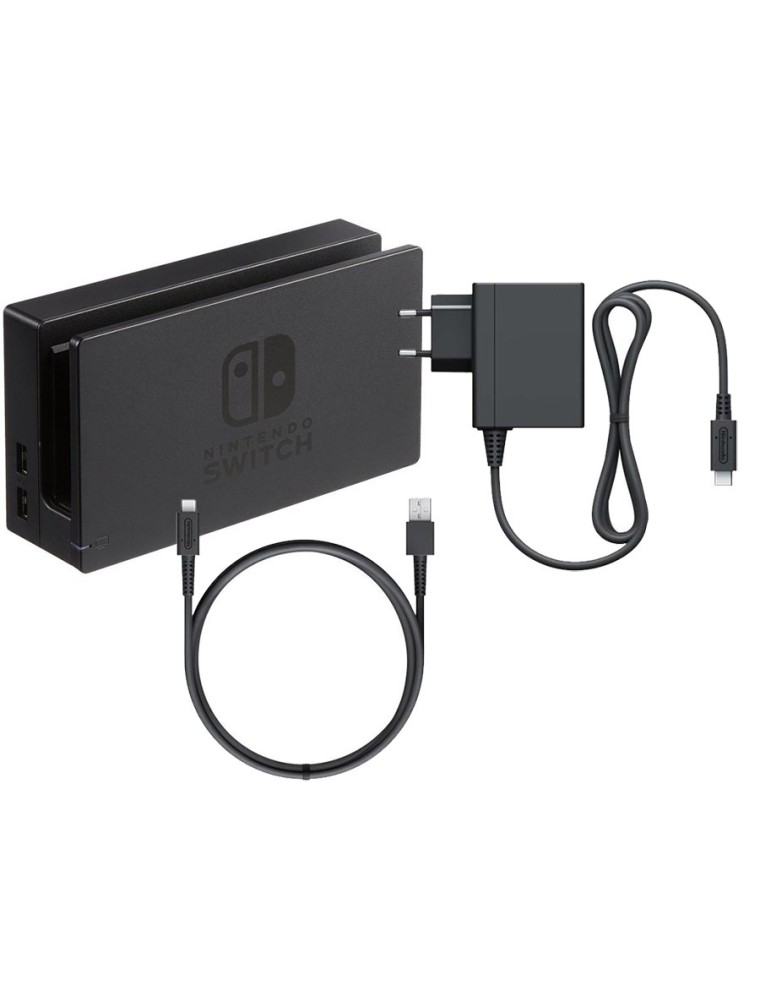 NINTENDO SWITCH BASE CON ACCESSORI ALIMENTATORI/BATTERIE