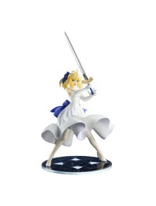 Fate/stay Night Unlimited Blade Works Pvc Statua 1/8 Saber White Dress Renewal Version 20 Cm Bellfine