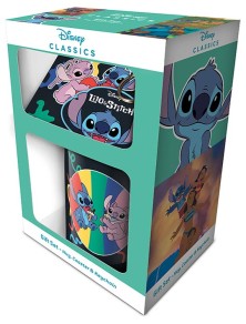 Disney Lilo & Stitch Set Regalo Tazza Sottobicchiere Portachiavi