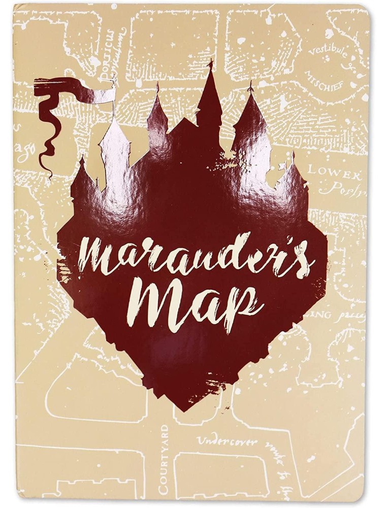 Harry Potter Agenda A5 Flessibile Mappa del Malandrino Half Moon Bay