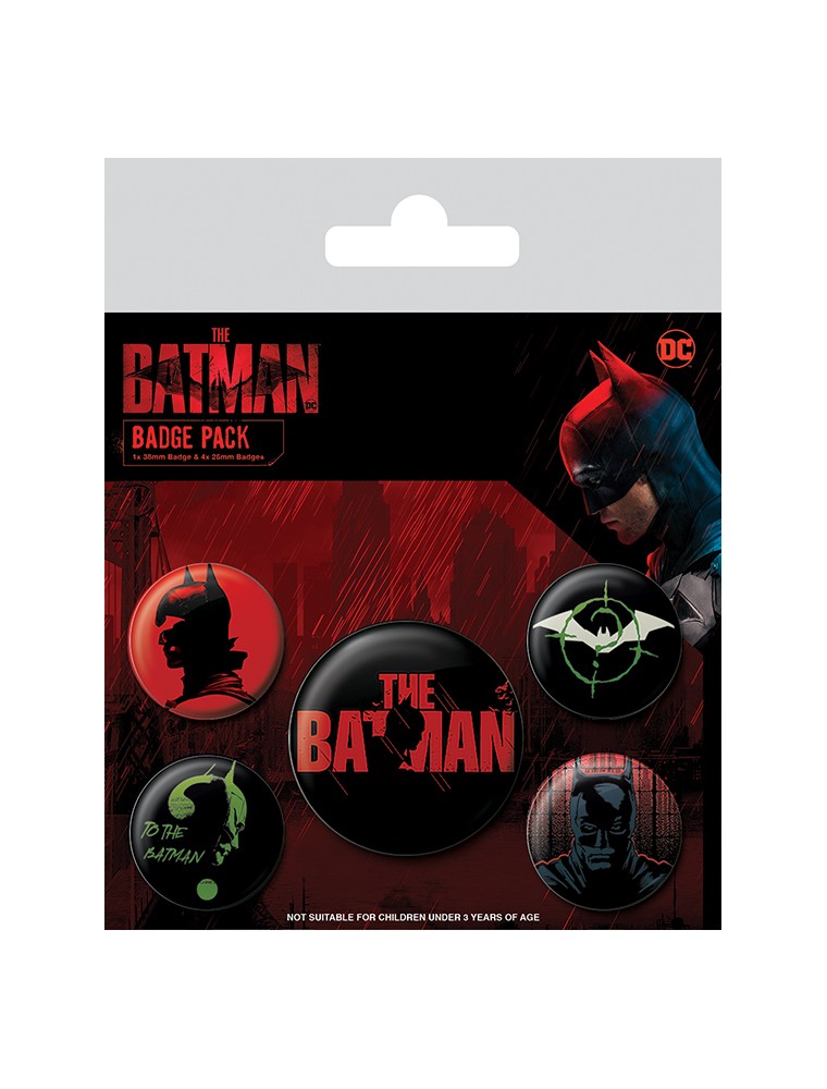 THE BATMAN BADGE PACK SPILLA PYRAMID INTERNATIONAL