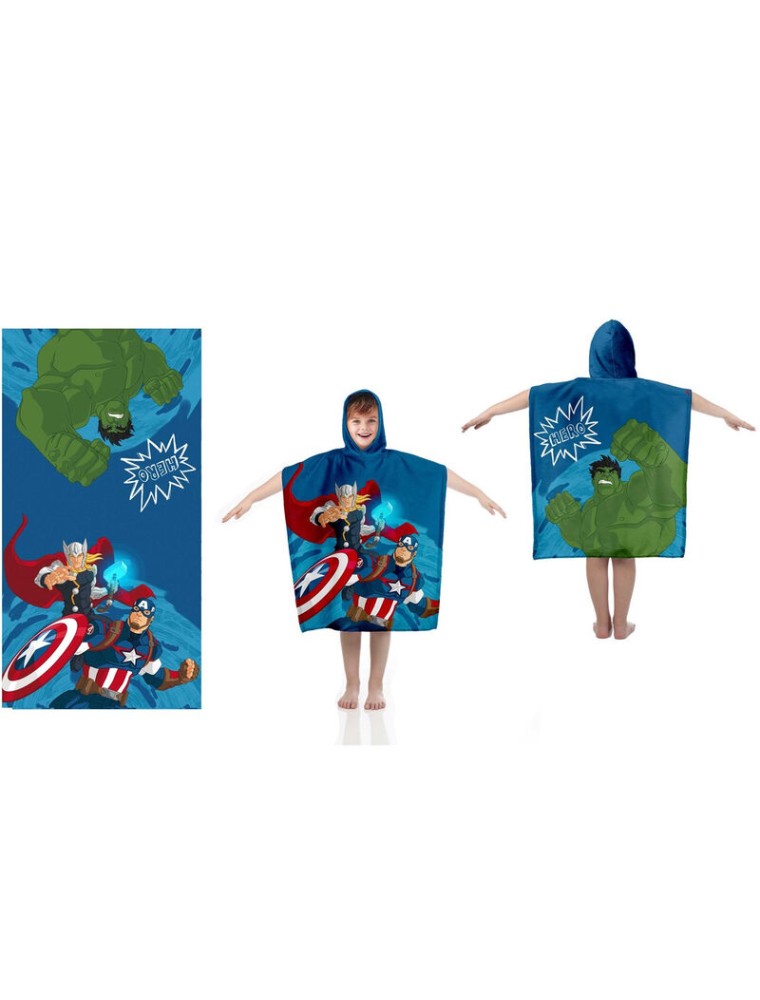 Marvel Avengers Cotone Poncho Asciugamano Marvel