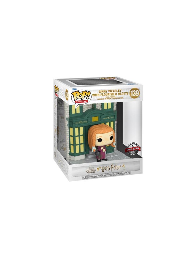 Harry Potter - Pop Funko Vinile Figura Deluxe 139 Diagon Alley Flourish & Blotts W/ginny Funko Figures