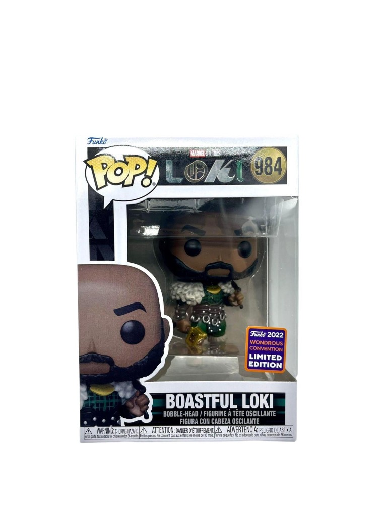 Marvel Loki Pop Funko Vinile Figura 984 Boastful Loki 9cm Funko