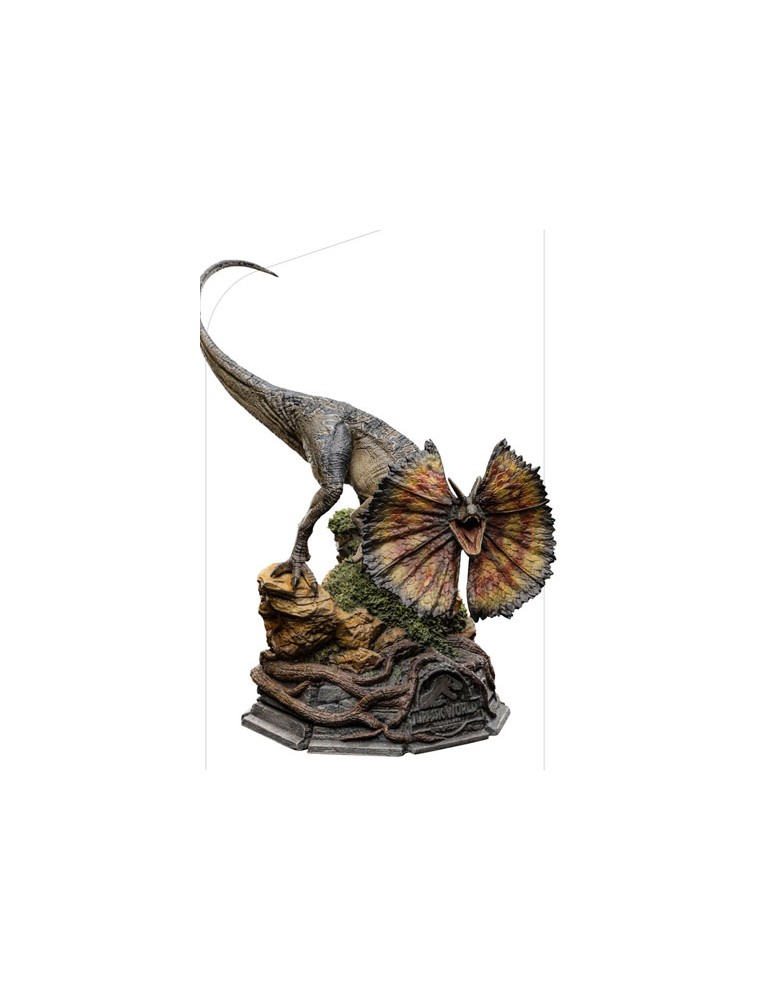 Jurassic World Dominion Art Scale Statua 1/10 Dilophosaurus 13 Cm Iron Studios