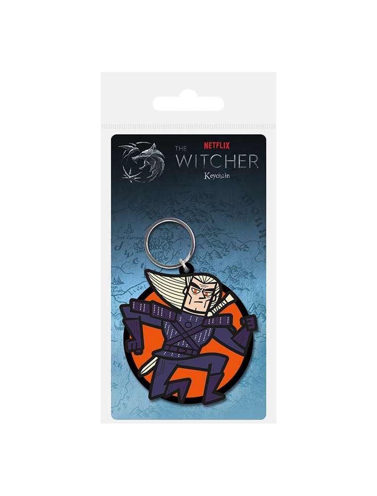 The Witcher Geralt Rubber Portachiavi Portachiavi Pyramid International