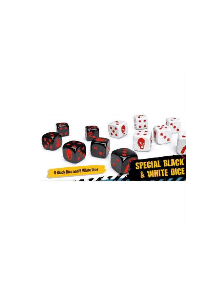 Zombicide - Seconda Edizione - Special Black E White Dice Giochi Da Tavolo