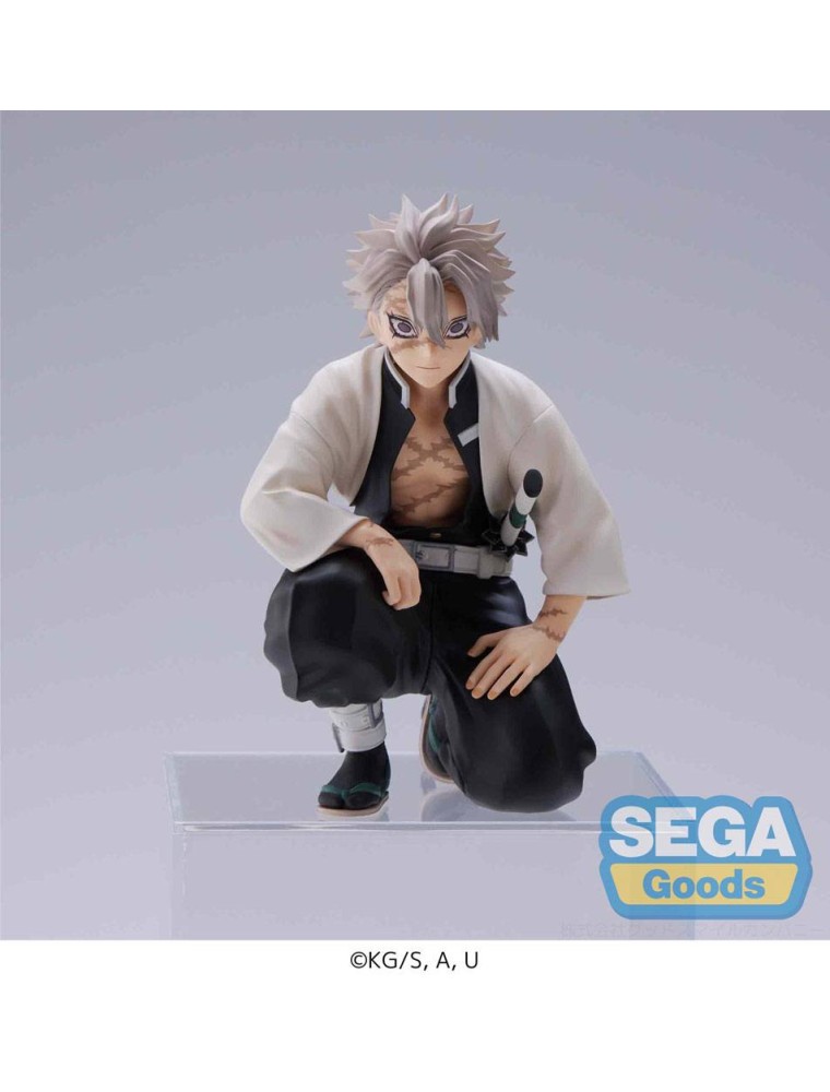 Demon Slayer: Kimetsu No Yaiba Pm Perching Pvc Statua Sanemi Shinazugawa (hashira Meeting) 11 Cm Sega