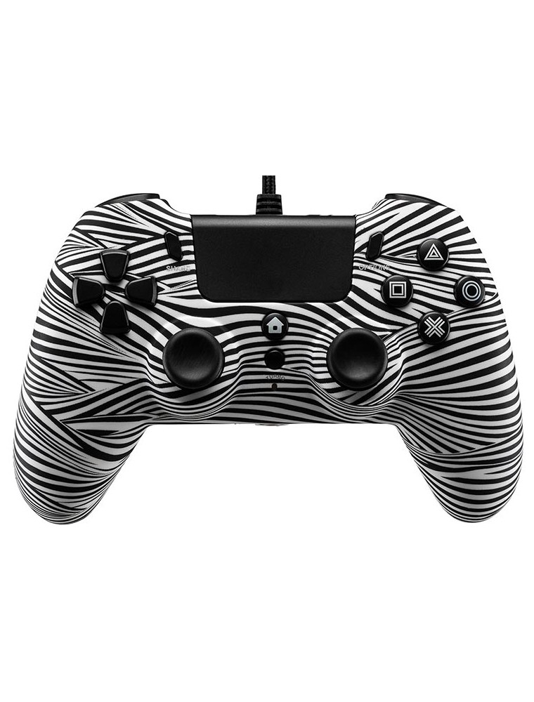 QUBICK WIRED CONTROLLER PS4 BIANCONERO JOYPAD