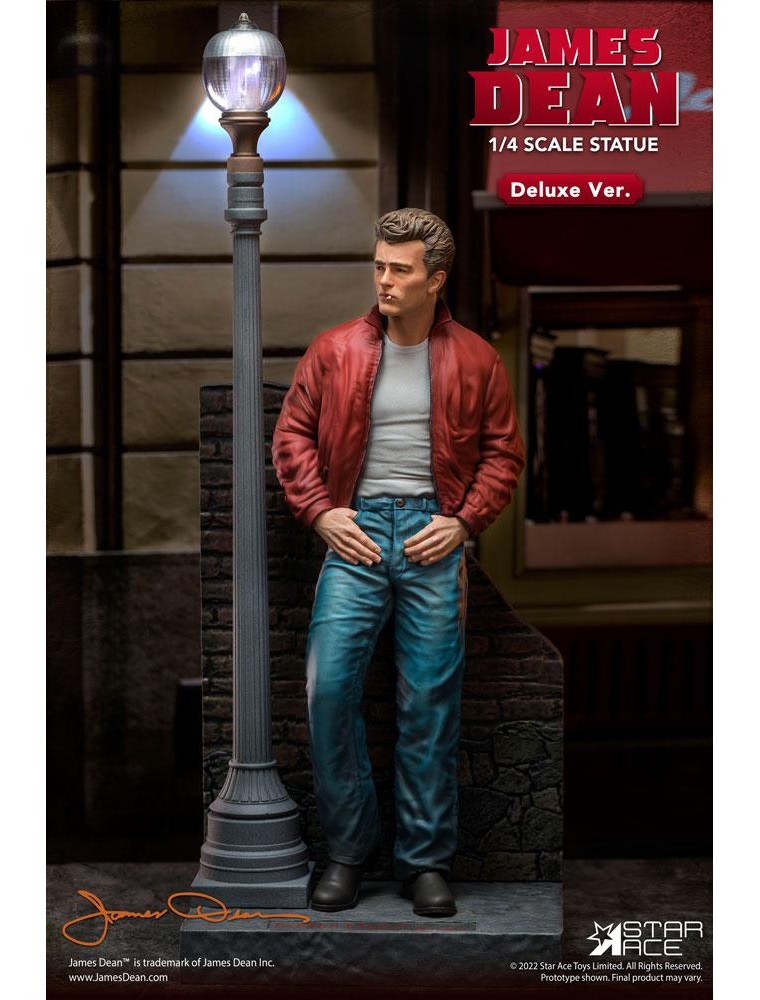 James Dean Superb My Favourite Legend Series Statua 1/4 James Dean (red Jacket) Deluxe Ver. 52 Cm Star Ace Toys