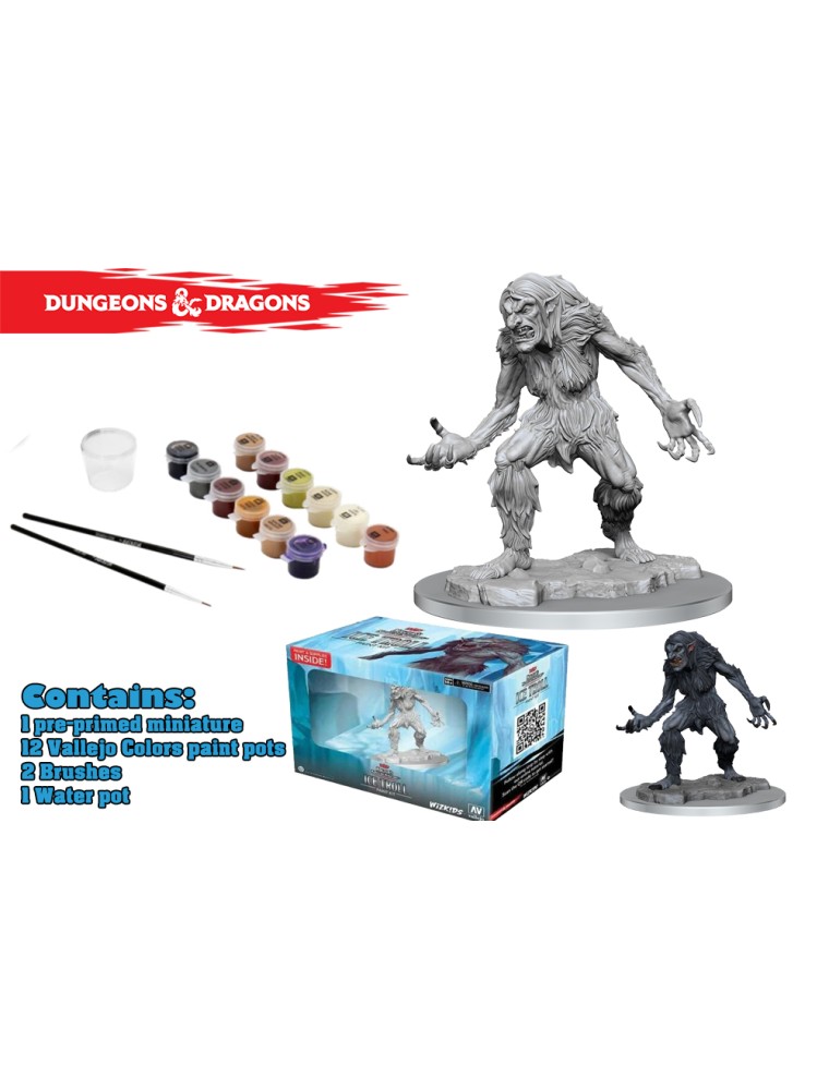 D&d Nolzur Miniature Paint Kit Ice Troll Miniature E Modellismo Wizkids