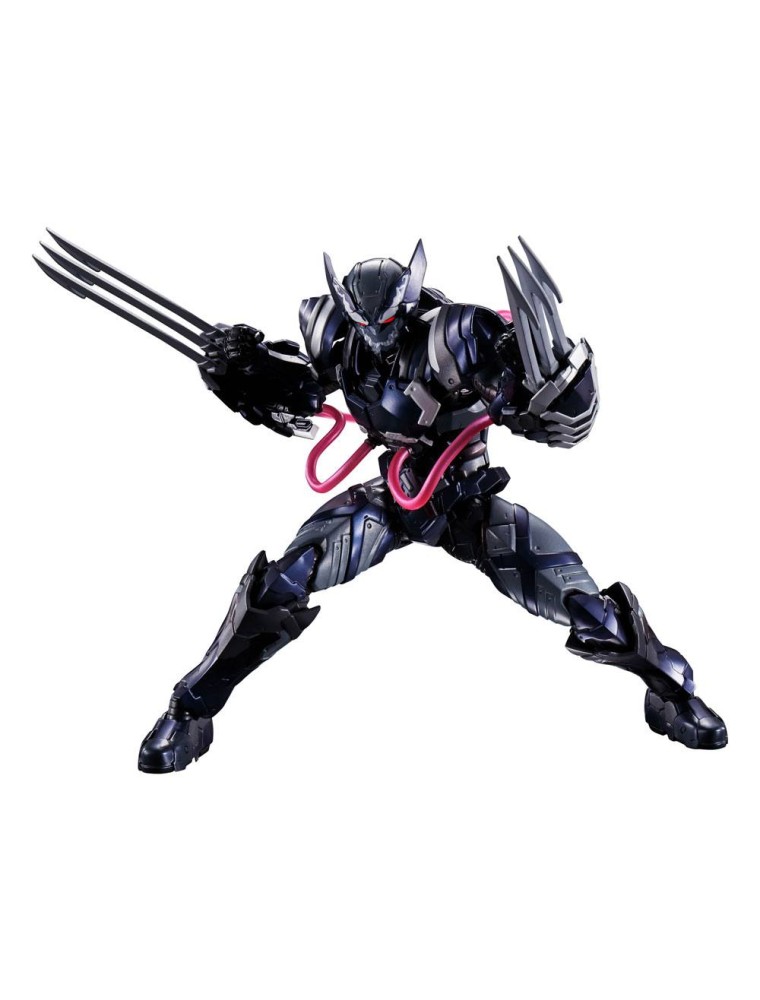 Tech-on Avengers S.h. Figuarts Action Figura Venom Symbiote Wolverine 16 Cm Bandai Tamashii Nations