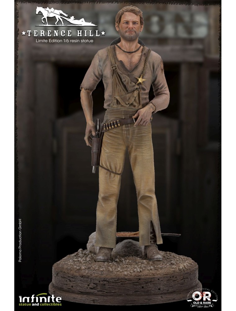 Terence Hill Old&rare 1/6 Resin Statua Statua Infinite Statua