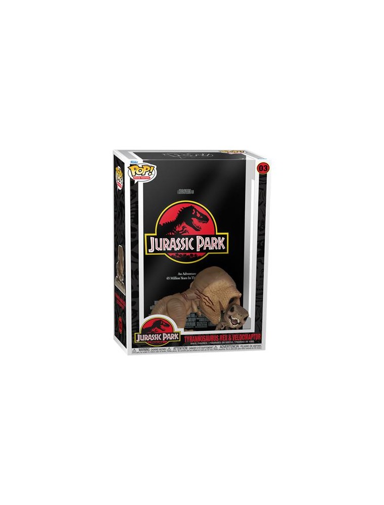 Jurassic Park - Pop Movie Poster 03 Tyrannosaurus Rex & Velociraptor Funko Gadget