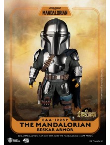 Star Wars The Mandalorian Uova Attack Action Action Figura The Mandalorian Beskar Armor 17 Cm Beast Kingdom Toys