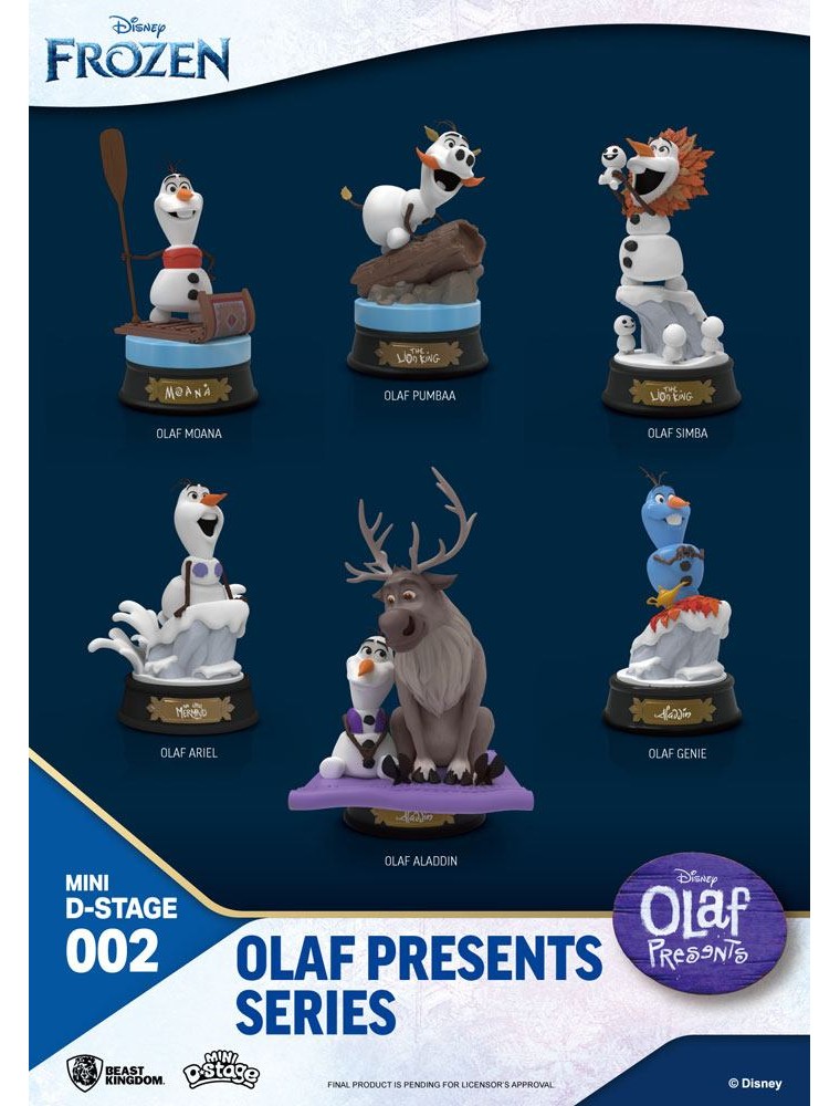 Frozen Mini Diorama Stage Statuas 6-pack Olaf Presents 12 Cm Beast Kingdom Toys