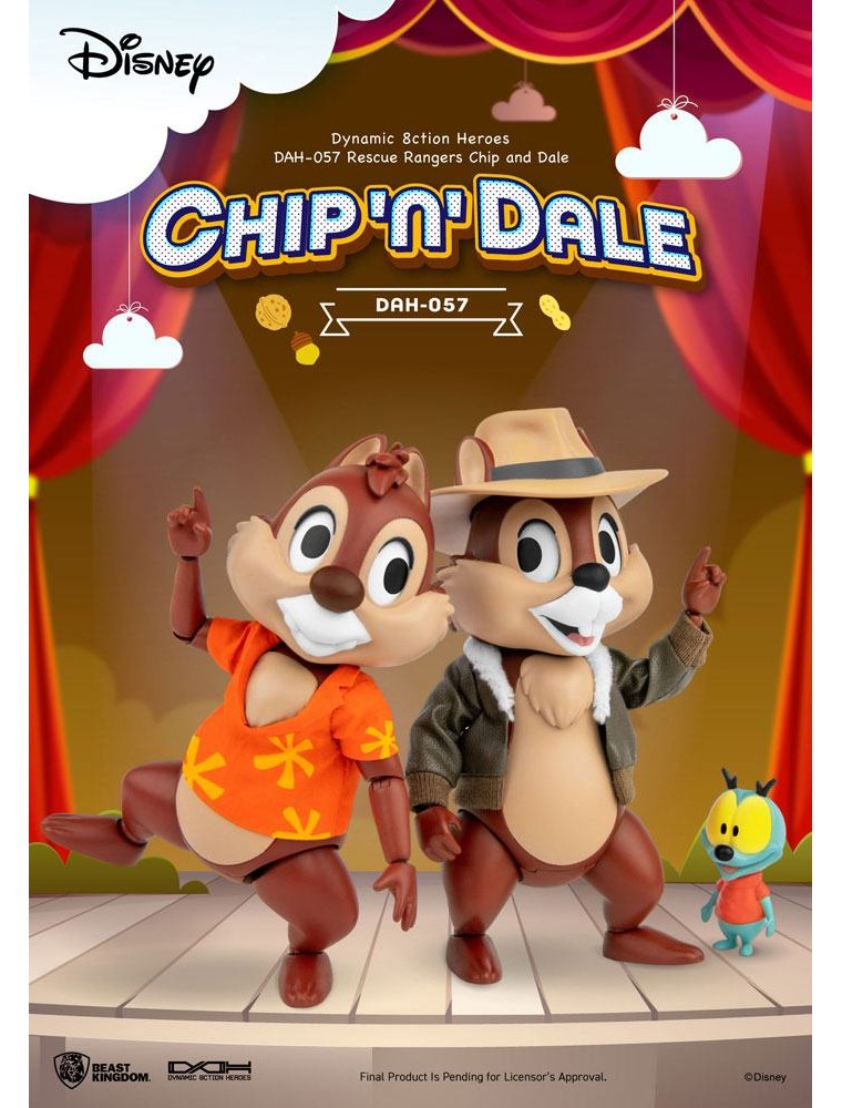 Chip 'n Dale: Rescue Rangers Dynamic 8ction Heroes Action Figures 1/9 Chip & Dale 10 Cm Beast Kingdom Toys