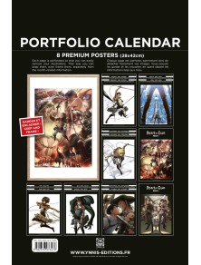 ATTACK ON TITAN 2023 CALENDAR CALENDARIO DO NOT PANIC GAMES