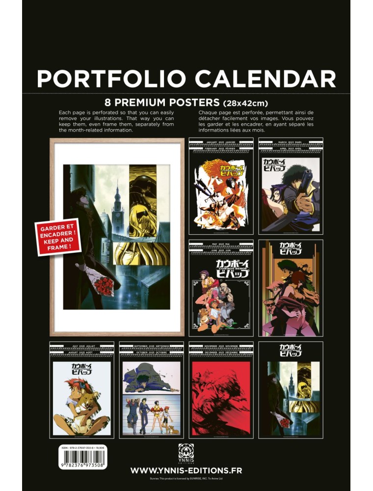 COWBOY BEBOP 2023 CALENDAR CALENDARIO DO NOT PANIC GAMES